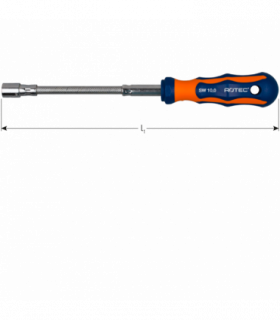 Dopschroevendraaier 2K flexibele-schacht  6,0 mm per 1