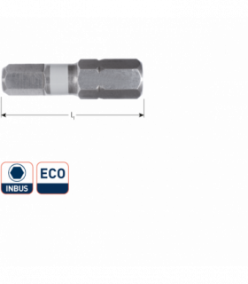 1/4 insertbit HEX 8 L-25 mm VPE 10 stuks per 1