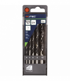 8 dlg. Machinale houtboorset  3,0-10,0 mm per 1