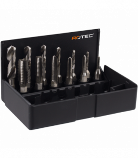 12 dlg. Cass. Tap-bits + boor  M3-M10 per 1