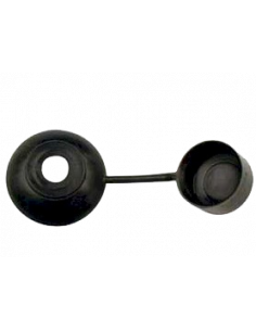 Afdekdop voor houtdraadbout 7mm EPDM zwart RAL9011   (100st)