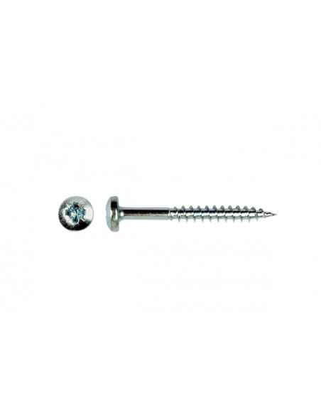Spaanderplaatschr.panhead * 5,00x80 Zn (Pz2) deeldraad  (200st)
