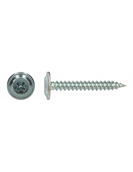 Snelbouwschroef "S" button head * 4,20x19 Zn met twinfast-draad in standaard kartonverpakking  (1000st)
