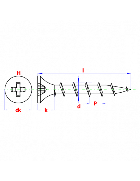 Snelbouwschr.TK grove draad 'C'* 3,90x45 gefosf.  200st  (200st)