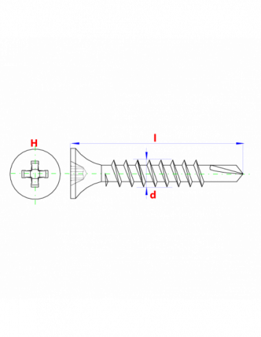 Zelfb. snelbouwschroef TK * 3,50x45...