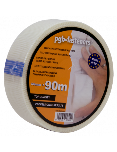 Zelfklevende glasvezelband 50mm x 45m   (1st)
