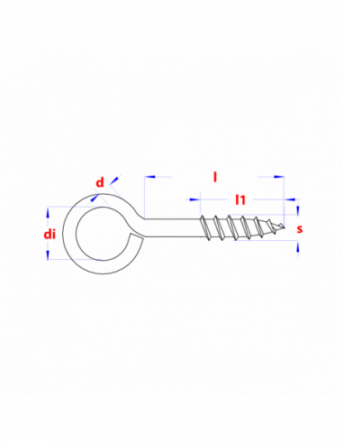 Schroefogen * 6,00x25,00x60 Zn   (100st)