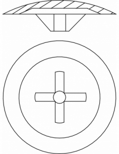 Afdekkap poz. Nr. (12mm-5003-Saffierblauw)   (200st)