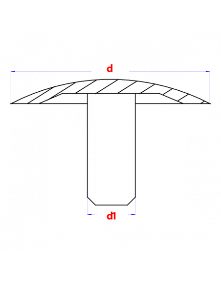 Afdekkap m.pin(12-2,5-6) Ral (1001-Beige)   (200st)