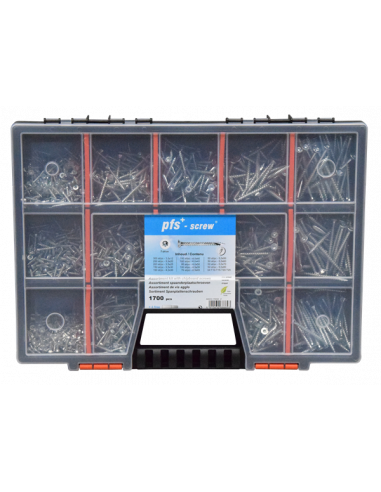 Assortimentsdoos met schroeven 1700 dlg