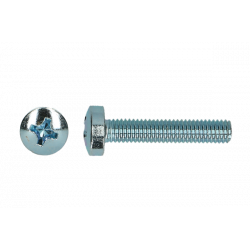 Metaalschroef Din 7985H M  6x25 Zn   (200st)