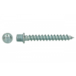 Stokeind met borst M  7x1,00x30 Zn voor beugelbevestiging...