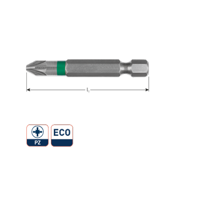 ECO Krachtbit PZ 50mm (Pozi)